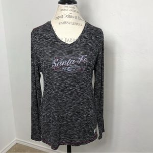 Women's Gray Long Sleeve Top